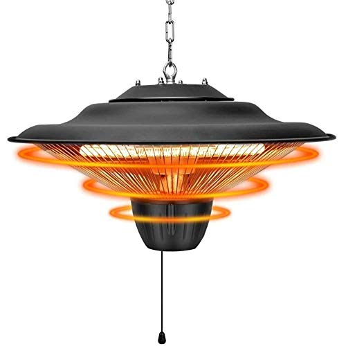 Terrassenstrahler, 1500W elektrische Heizung Außendeckenheizung, Garten Komfort Heizpilz