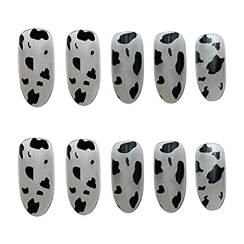 YONAIL 24pcs/set Leopard Matte Press On Nails für Frauen und Mädchen Falsche Nägel mit langem Design Sticker On Nails Fake Nail Tips Cover