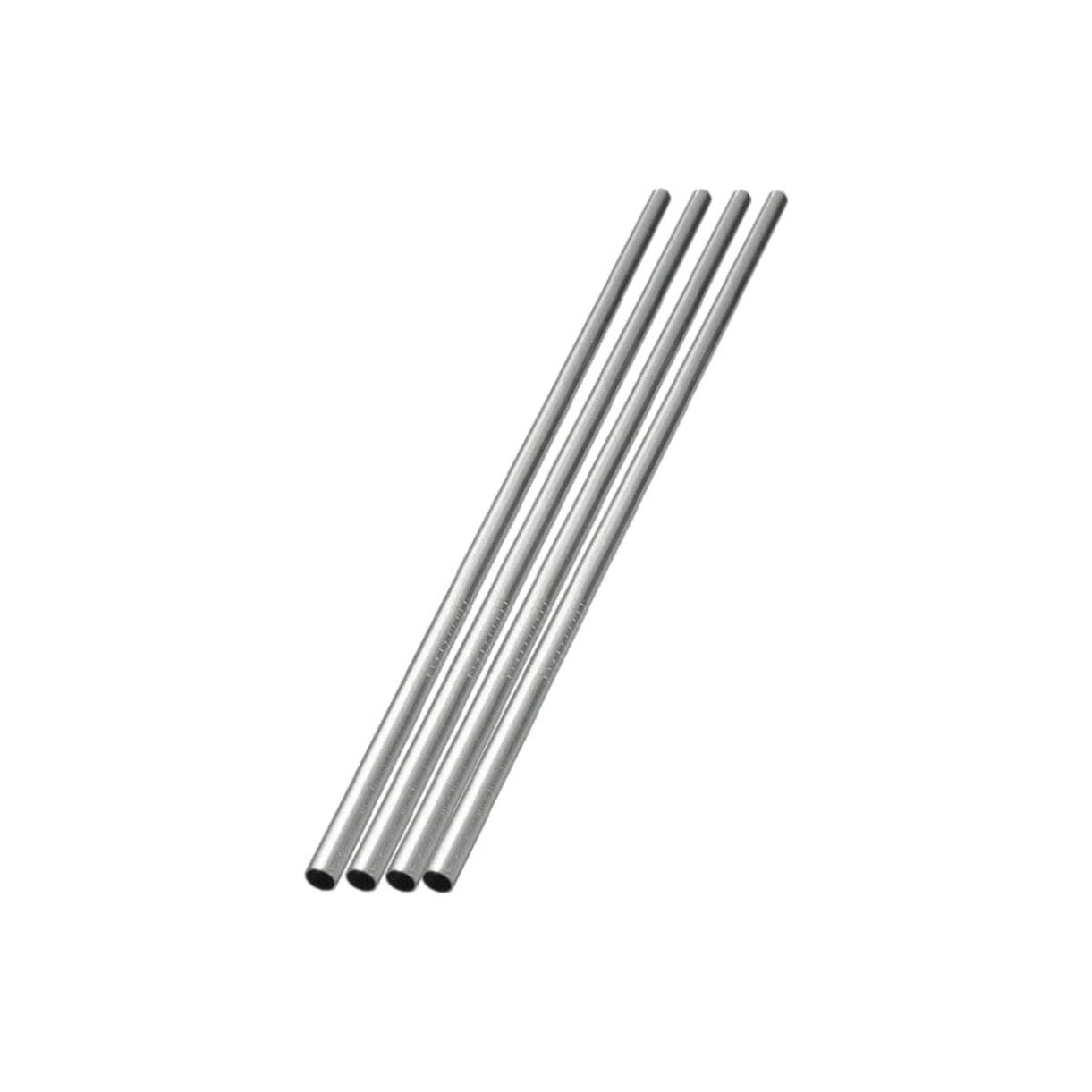 PRETYZOOM 5pcs Stainless Steel Straw Set Reusable Drinking Pipettes Cleaning Brush for Straight Straw