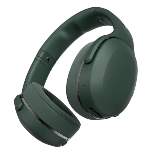 Image of Skullcandy Crusher 540 Active Wireless Bluetooth Headphones with Multi-Sensory Bass, Noise Isolating Over-Ear Fit, Sweat and Water Resistant, 40 Hours Battery, Microphone for iPhone Android - Forest