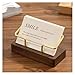 KAJHSTLOZ Business Card Holder Organizer Office Desk Display Stand Memo Counter Accessories Tabletop Shelf Home Wooden Card Holder Storage(Type-B)