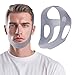 OHELEEP Anti Snore Chin Strap for CPAP Users, Snore Stopper Adjustable, Chin Strap for Sleeping Comfortable Stop Snoring Solution, Anti Snoring Devices Breathable and Reusable, Gray, M