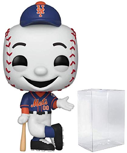 POP! Sports MLB Mascots New York Mets, Mr. Met Action Figure (Bundled with Pop Box Protector to Protect Display Box)