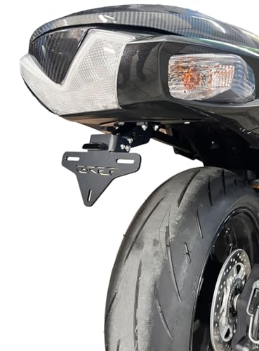 Portamatrículas GREF ajustable con botón abatible para Kawasaki ZZR 1400