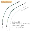 81371-2F000 Inner Door Handle Cable Drive Left Side Cable for KIA Spectra 2004-2009 Cerato 2004-2008, 2 Pack
