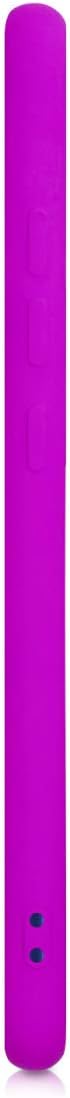 kwmobile Case Compatible with Xiaomi Mi 8 Lite Case - Soft Slim Protective TPU Silicone Cover - Neon Violet
