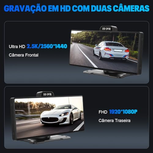 Central multimidia automotivo,estéreo portátil para carro com carplay sem fio, Android Auto,tela sen