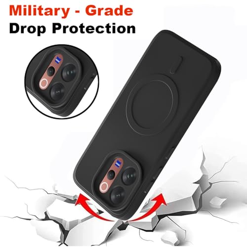 Image of Back Cover Compatible with Vivo V70 5G | MagFit Ring Design (Non-Magnetic) | Shockproof Case | Anti-Slip Grip | Raised Camera Edges | Slim Protective Case for Vivo V70 5G (Matte Black)