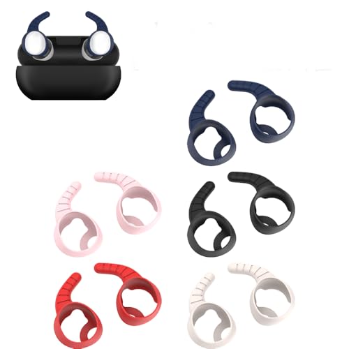 QingXuey Multicolored Silicone Earbuds Holder Earbuds Sleeves Anti-Lost Non-Slip Earhooks for Beats Solo Buds