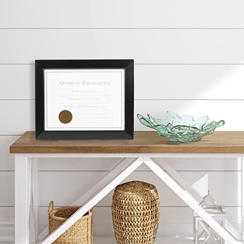 Prinz 8.5X11 Dakota Black Wood Certificate Frame, Document Or Diploma Frame #TOP2