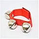 Nino Percussion Wrist Bell Instrument - Musikinstrument für Kinder ab 4 Jahren - Mit Klettverschluss - Nylon, Rot (NINO961R)