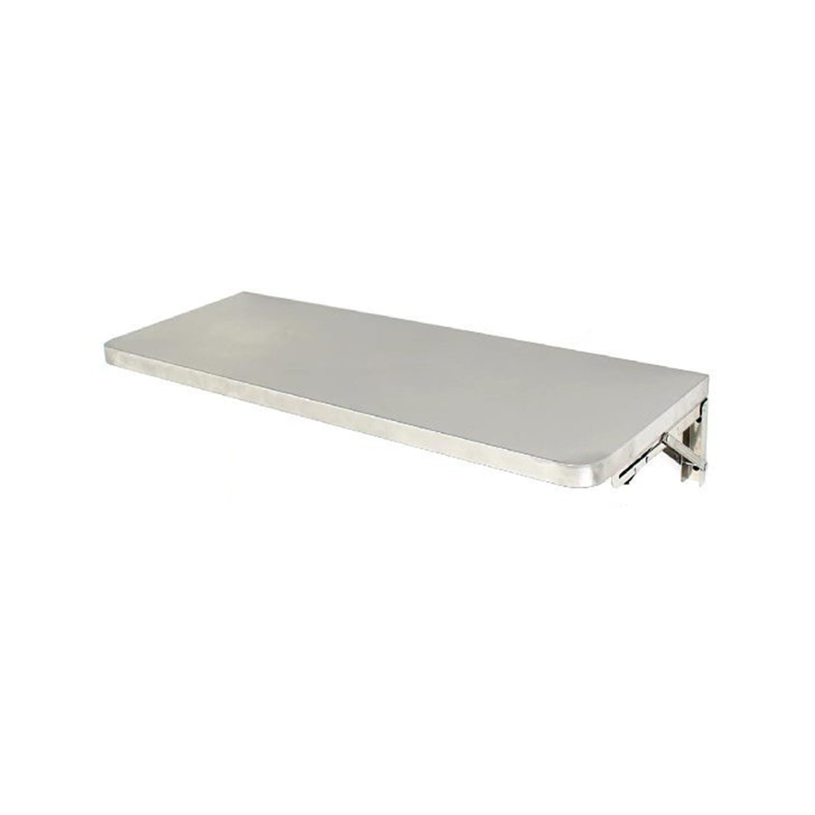 ZBBGTJK Space Saving Wall Mounted Folding Table 50x40cm Stainless Steel Flip Down Design for Living Room Hallway BalconyVersatile Floating Workstation