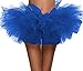 Blue Tutu Women's LED Light Up Neon 5 Layered Tulle Tutu Skirt, Royal Blue