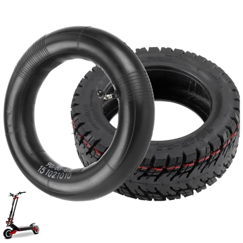 VOLOHAS 90/65-6,5 Schlauchloser Reifen mit Doppelte Stärke Schlauch für Kukirin G4/Zero 11X/Speedual Plus/Dualtron Ultra/Kaabo Elektroroller Offroad-Reifen Ersatzräder (A 1 Satz)