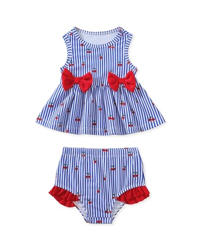 Image of Toddler Girl Swimsuit Baby Girl Bathing Suit Long Sleeve Floral Zipper One-Piece Rash Guard Swimsuit with Hat