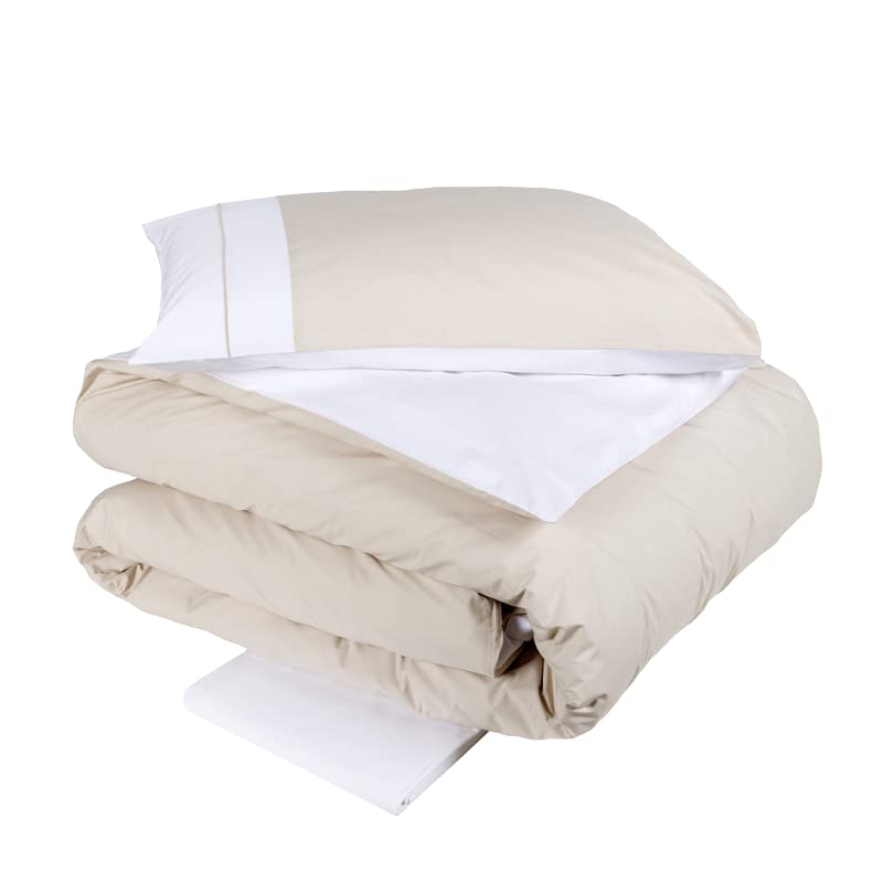 Fazzini BICOCCA Duvet Cover Set - Size: 2 squares, Color: BICCO-44 - Nougat