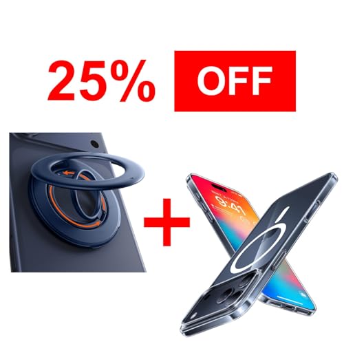 TORRAS Magnetic Case & Magnetic Phone Grip Ring Holder Kickstand - image 1
