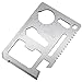 Multitool Karte,11-in-1 Multitool Card Wallet Tools,Edelstahl Wallet Multi Tool Kreditkartenformat Outdoor Survival Gears Pocket Tool Gadget Geschenk mit Geldscheinklammer (Sliver)