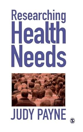 Researching Health Needs: A Community-Based Approach book cover