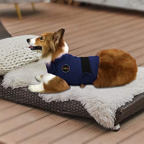 Image of MCHY Dog Anxiety Vest, Anxiety Relief for Dogs, Dog Calming Coat (Navy S)