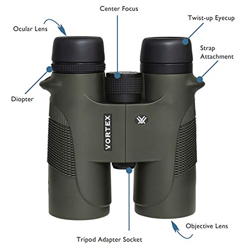 Vortex Optics Diamondback 10X42 Roof Prism Binocular #TOP4