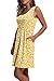 WIHOLL Summer Dresses for Women 2026 Elegant Classy A Line Sleeveless Spring Dresses for Women Casual Cute Beach Vacation Clothes Fashion Boho Floral Sundresses Womens Sun Dress Yellow L