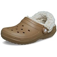 Crocs Unisex-Adult Classic Fleece Lined Clogs Sepia Womens 12/Men 10 Medium