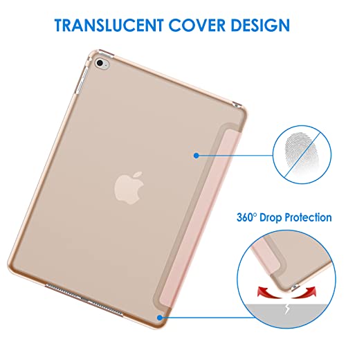 Image of JETech Case for iPad Air 2 (2nd Generation), Smart Cover Auto Wake /Sleep (Gold)