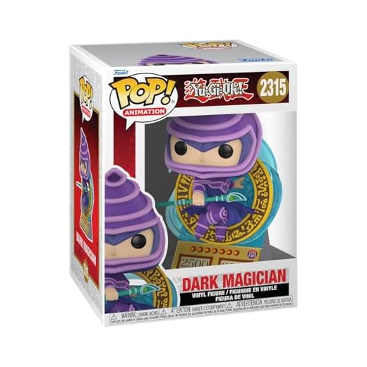 Funko POP! Premium: Yu-Gi-Oh! - Dark Magician - Card - Sammelbare Vinylfigur - Geschenkidee - Offizielles Merchandise - Spielzeug für Kinder & Erwachsene - Modellfigur für Sammler und zur Ausstellung