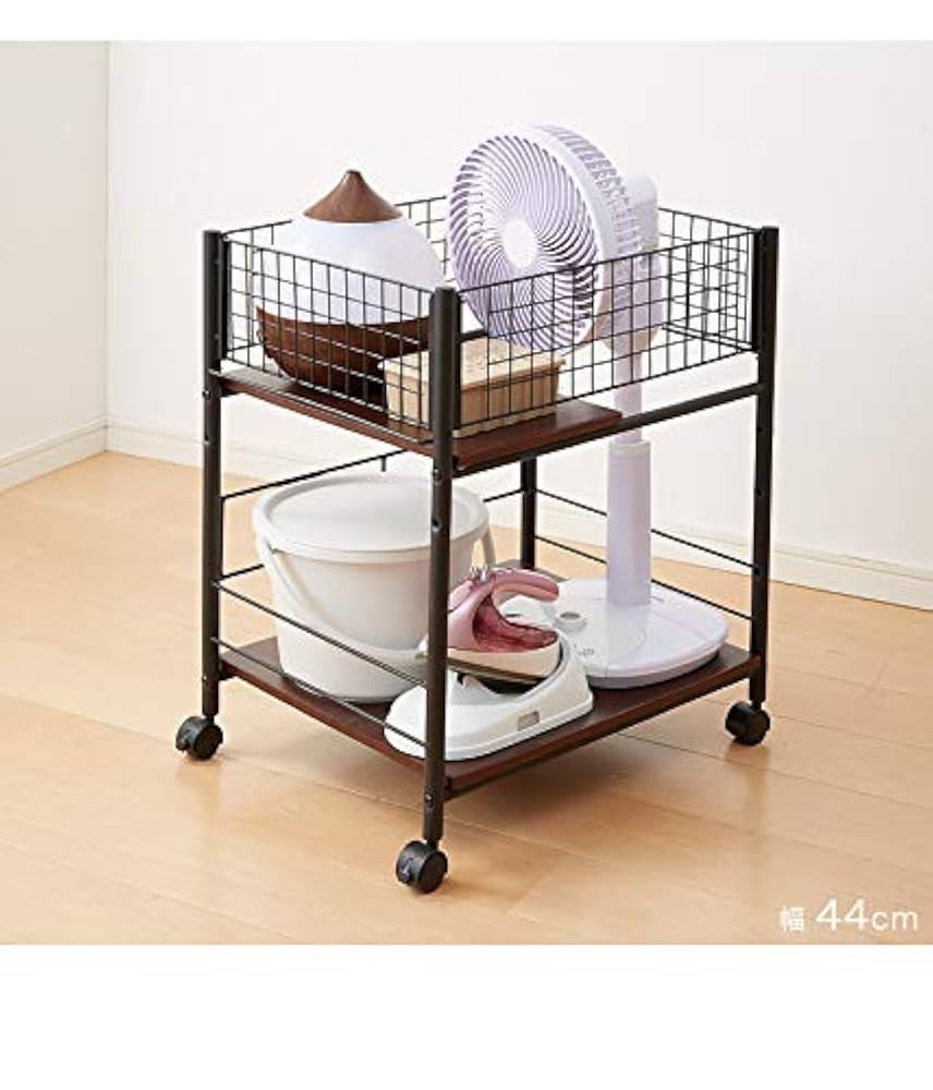 【大型•キャスター付き】押し入れ収納 隙間収納 奥行42cm　可動板　ブラック 押入れ収納 キャスター付き押入れ収納 奥行20cm 幅74cm 高さ65cm