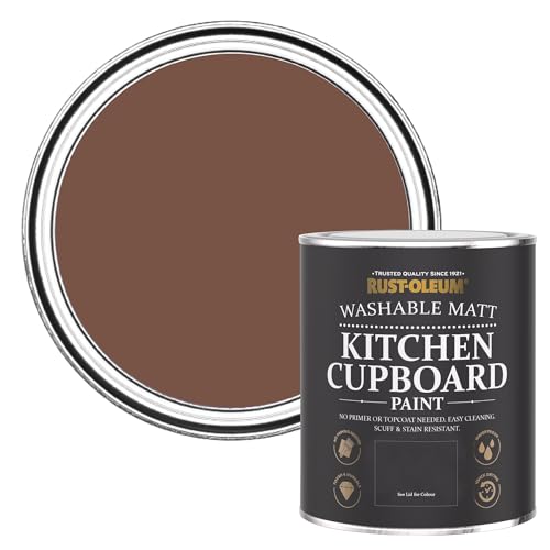 Rust-Oleum Kitchen Wood, Cupboard and Cabinet Paint in Matt Finish - Faded Ember 750ml