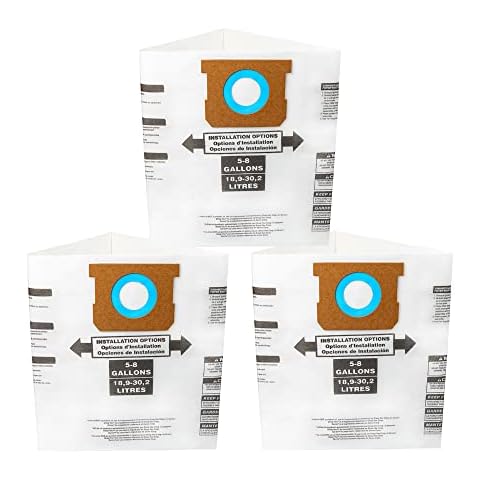 DTTEOME Vacuum Filter Bags for 5-8 Gallon Shop Vacs Cover