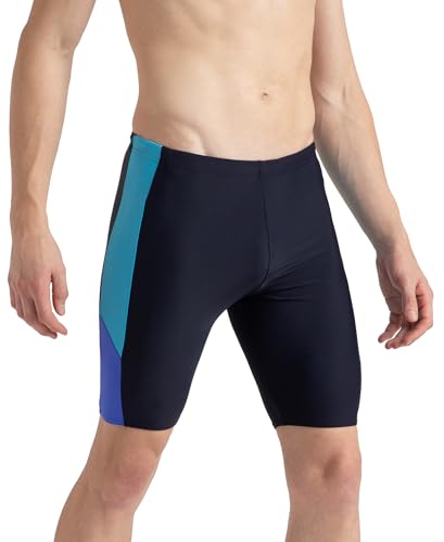 Image of Speedo Men Endurance+ High Tide Digital Print V-Cut Jammer - Arctic Glass