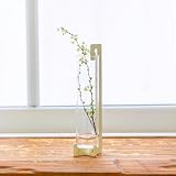 【燕三条製】TETSUNAGI フラワーべースリンク (ベージュ) 一輪挿し ハンギング 組立式 スチール ガラス 試験管 ミニ 日本製 インテリア 植物雑貨 水耕栽培 ドライフラワー 花 ギフト おしゃれ テツナギ T200203