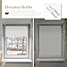 Home-Vision® Verdunkelungsrollo Klemmfix, ohne Bohren mit Klämmträgern, Fensterrollo, Seitenzugrollo, Verdunklungsrollo, Lichtundurchlässig Thermorollo (Weiß, B115cm x H150cm)