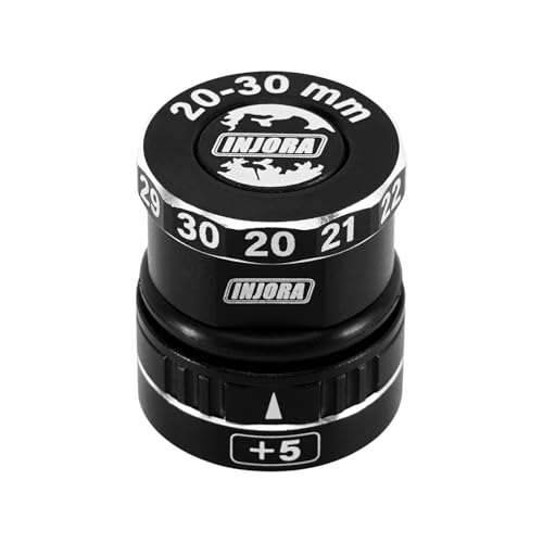 INJORA 20-35mm Adjustable Ride Height Gauge with Magnetic Base for 1/10 1/8 RC Cars
