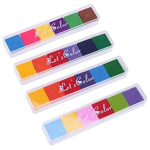 Almohadillas de tinta para sellos de niños WeddHuis (4 piezas) Cover