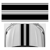 VCYOPN 2 PCS Car Hood Sticker, 70.9' × 7.3' Waterproof Racing Stripes Auto Body Side...