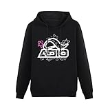 BERRAHI Mens Hoodie Vintage Adio Bam Margera pour Skateboard Ukraine Jackass 00S Heartagram Taille Black L