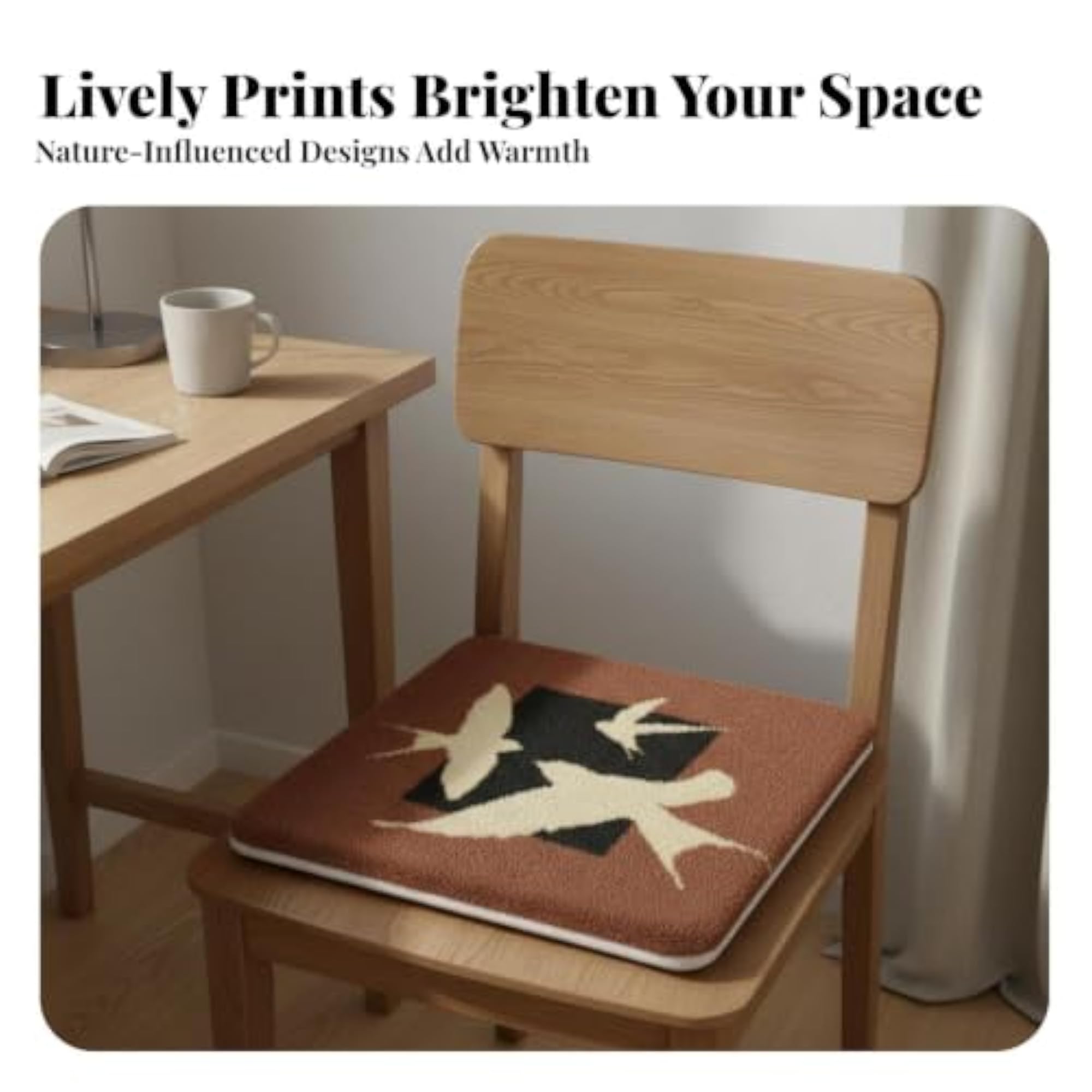Wear-Resistant Soft Chair Cushion, Square Pad