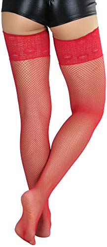 Image of ToBeInStyle Women's Thigh Highs With Smooth Silicone Lace