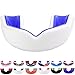 Oral Mart White/Blue Kids Mouthguard for Sports – CUSHION Youth Mouthguard for Karate, Flag Football, Martial Arts, Taekwondo, Boxing, Football, Rugby, BJJ, Hockey (/w with Case)