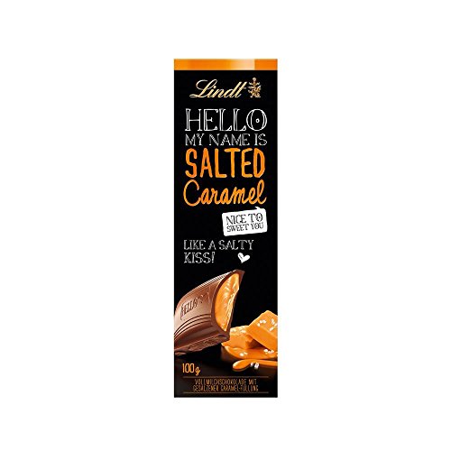 lindt hello chocolate - Lindt - Hello My Name Is - Salted Caramel - 100g