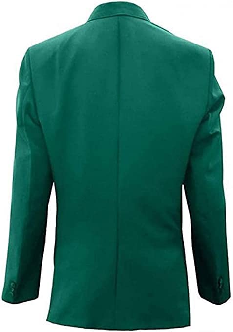 Mens Green Casual Slim Fit Coat 2 Button Blazer Business Sport Coat4