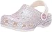 Crocs Kids' Classic Glitter Clog, Oyster, 1 M US Little Kid
