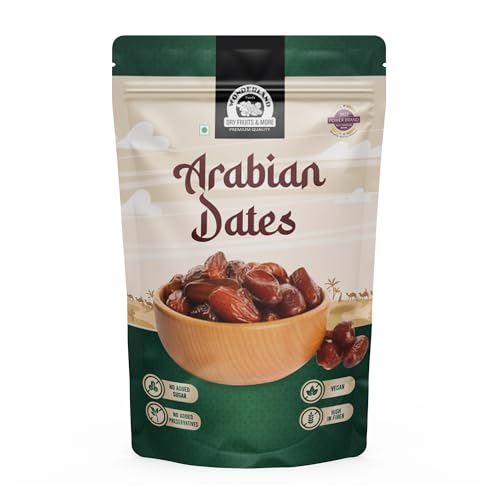 WONDERLAND FOODS (DEVICE) 500 Gram Premium Arabian Fresh Dates So...
