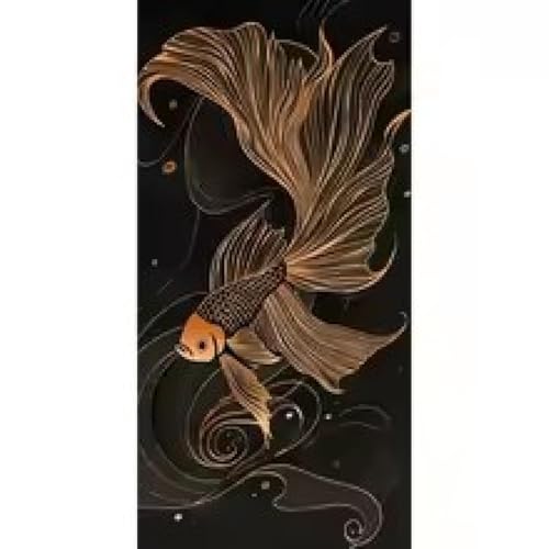 Affiche poisson vif pour décoration salon contemporain chic