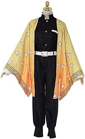 Sword Valley Disfraz de cosplay Agatsuma ZenitsuTomioka GiyuuRengoku KyoujurouKamado NezukoIguro Obanai Kimono traje de anime japonés, versión para