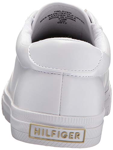 Tommy Hilfiger Women's Laven Sneaker, White/Gold Multi, 8 #TOP2