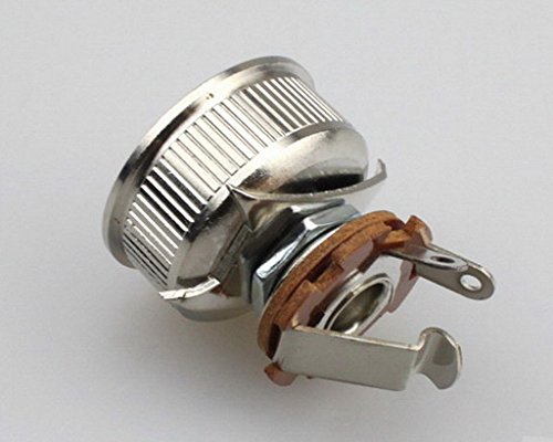 Stainless Steel CUP Style Output Jack Plate with Jack for Tele Guitar